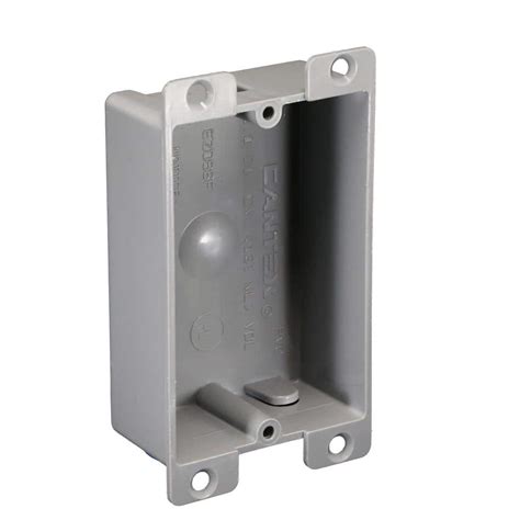 shallow electrical box for light fixture|shallow outlet box home depot.